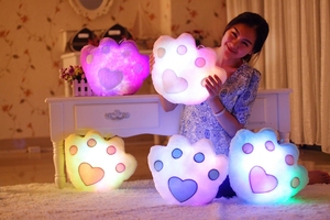 Splendente colorato mutevole luminoso cuscini di peluche <span class=keywords><strong>serie</strong></span> cuscino morbido divano decorazione - Product Image 2