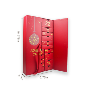 Coffret Calendrier <span class=keywords><strong>de</strong></span> l'Avent <span class=keywords><strong>de</strong></span> Noël Vide Cosmétique Parfum Chocolat Emballage <span class=keywords><strong>Cadeau</strong></span> Papier 24 Jours - Product Image 5