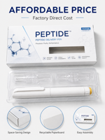 Boîtes d'emballage pliantes personnalisées avec logo imprimé, abordables et de qualité supérieure, pour stylos à peptides jetables