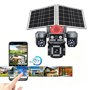 Hi Easy APP Cheap Price 4 Lens Hot Sell in Europe S9PRO Motion Detection Security 4G Double Solar Panels Solar <b>Camera</b> - Product Image 4