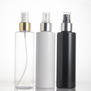 Botellas Botella de loción cosmética Cilindro Plástico 4oz 8oz Tapa de disco Embalaje cosmético Serigrafía Blanco Negro con oro Plata - Product Image 4