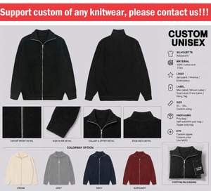 Cárdigan de Punto Acanalado de Alta Calidad con Bolsillos Laterales, Cuello Alto y Cierre Frontal con Cremallera - Product Image 5