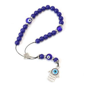 Rosario Komboloi griego de mal de ojo azul personalizado, cuentas de preocupación, ansiedad, relajante, <span class=keywords><strong>Begleri</strong></span> Churinga, coronilla para oración cristiana - Product Image 1