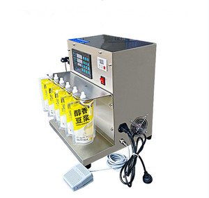 New Electric 500BPH Semi-Automatic Liquid Filling <b>Machine</b> 100ml 300ml 500ml Spout Pouch Doypack <b>Oil</b> Beverage - Product Image 2