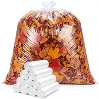 Sacs Poubelles Personnalisés en PE Transparent Ultra-Résistants, Sacs à Déchets Imperméables, Sacs Poubelles Robustes pour Cuisine et Extérieur, Rouleau de Sacs en Plastique pour Poubelle Haute