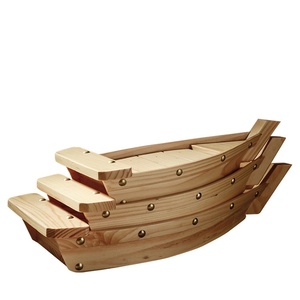 Bandeja de Madera de Pino Grabada Creativa para Servir <span class=keywords><strong>Sushi</strong></span> |   Bandeja Decorativa Ecológica Estilo Japonés para Sashimi, Ideal para Fiestas y Eventos - Product Image 6