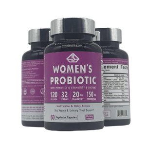 Extracto Herbal Probiótico para Mujeres, Estable en Almacenamiento, Apoyo para la Salud Digestiva, Intestinal y del Tracto Urinario, 60 Cápsulas Veganas - Product Image 2