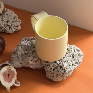 แก้วมักเซรามิกสไตล์นอร์ดิก,แก้วทรงแบนสีแดงถ้วยน้ำเซรามิกสำหรับตกแต่งของขวัญแก้วดื่มน้ำสำหรับเด็กผู้หญิง - Product Image 2