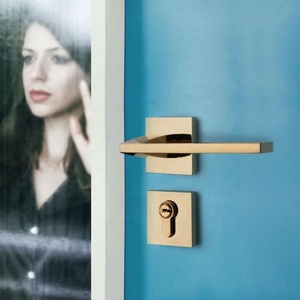 YONFIA Khóa Cửa Bằng Hợp Kim Kẽm Phong Cách Mới 8039 Tay Nắm Cửa Nội Thất Hiện Đại Bộ Khóa Tay Nắm Cửa Đòn Bẩy - Product Image 3