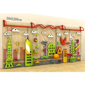Estructura de Escalada de Madera para Interiores, Equipo de Ejercicio Infantil, Barras de <span class=keywords><strong>Gimnasia</strong></span>, Escalador de Pared, Gimnasio en Casa para Niños - Product Image 1