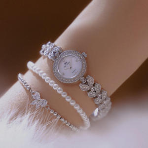 Reloj de Cuarzo de Lujo BS Bee Sister FA1738 para Mujer, con Esfera Pequeña, Estilo Vintage, Dorado, de Acero Inoxidable, Deportivo, Resistente al Agua - Product Image 1