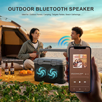 21L Camping Koelbox met ingebouwde draadloze speaker, PU-schuim geïsoleerde ijsbox voor het bewaren van moedermelk, fruit en dranken