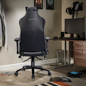 Silla para juegos de cuero PU de gama alta Razer, venta al por mayor, moderna, con respaldo alto, ajustable, para ordenador ejecutivo, cojín de esponja suave para uso en oficina - Product Image 5