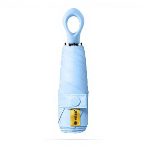 Custom Hot Selling Fold Umbrella Sunshade Mini Portable Lady Umbrella With Box <b>Sunscreen</b> Ring Handle Sunny and Rainy Umbrella - Product Image 1