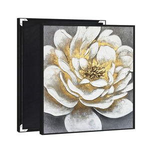 UNIART Hand Oil Painting Gold Leaf Flower Landscape Abstract on <strong>Canvas</strong> Large Decor Gift Art Wall Adornment Pictures - Product Image 1