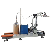 Nouveau robot de soudage automatique Raintech à 6 axes, à arc immergé avec suivi automatique des coutures pour les pièces de structures en acier industrielles