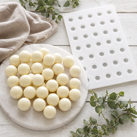 Moule en silicone pour chocolat en forme de boule, qualité alimentaire, antiadhésif, sans BPA, plateau en silicone, décoration de gâteaux, moule à bonbons, moule à résine