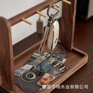 Solid wood key holder, entryway decoration, creative wooden jewelry <b>rack</b>/<b>shelf</b>. - Product Image 4