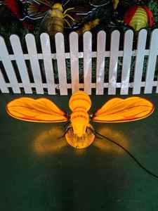 Lumières décoratives LED dynamiques IP65 pour extérieur, motif abeilles, effet lumineux artificiel pour Noël, parc, pelouse, aménagement paysager - Product Image 4
