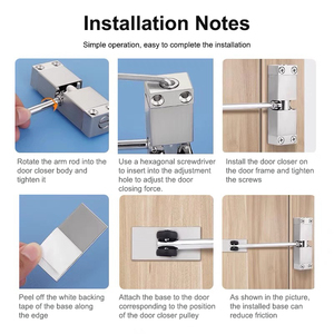 Ferme-porte automatique anti-dommages, ignifuge et réglable pour portes de 20 à 30 kg - Product Image 6