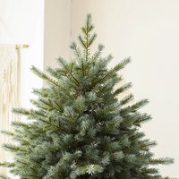 Sapin de Noël artificiel pré-éclairé avec jupe en osier, sapin de pin réaliste floqué pour décoration intérieure de Noël