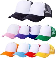 Casquettes Trucker en Maille Personnalisées en Gros, Casquettes en Mousse Vierge pour Sublimation, Idéales pour Événements Sportifs et Campagnes Électorales, Vente Directe Usine