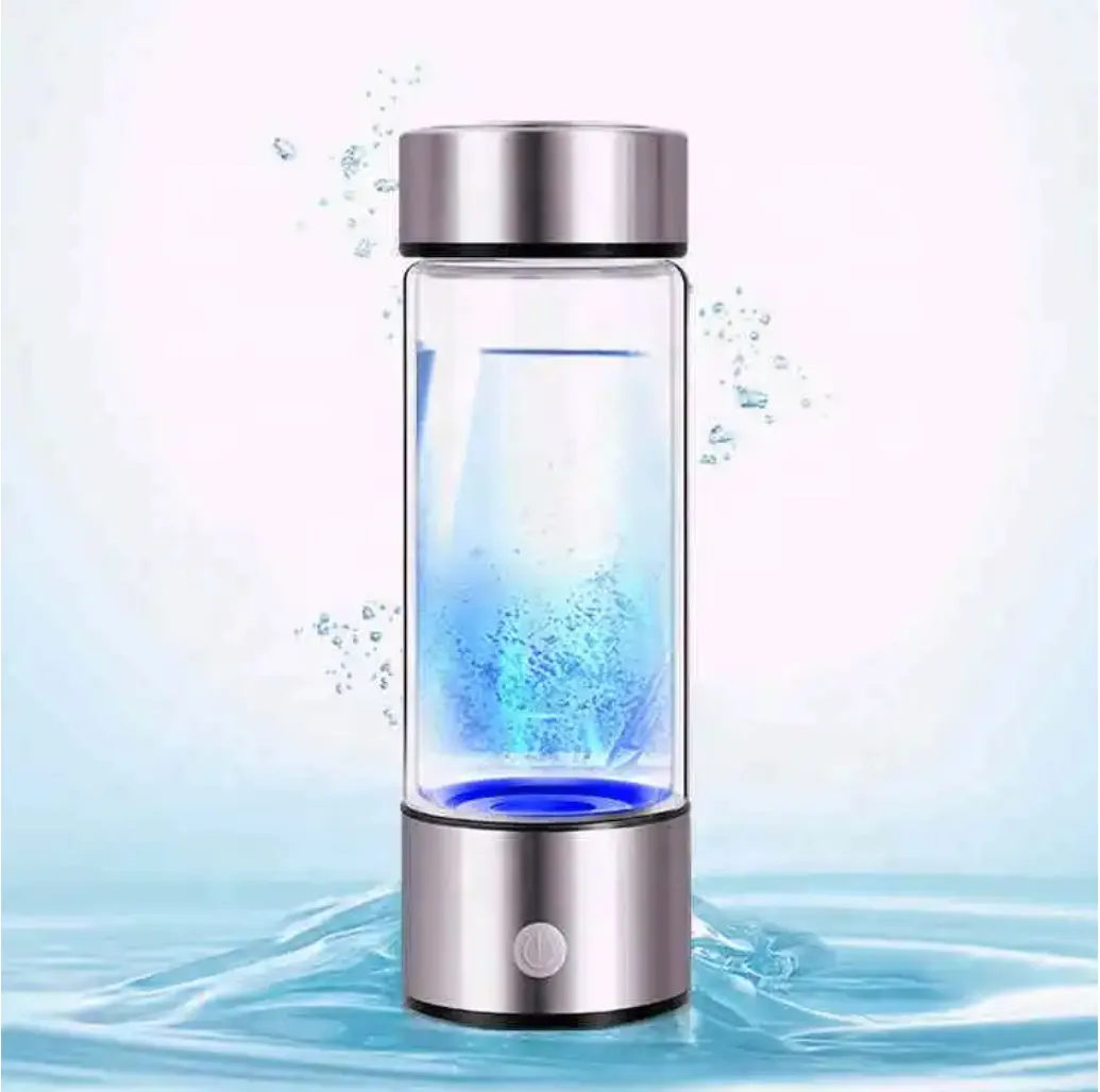 Venditore caldo di migliore qualità fornitore alcalino una bottiglia di ricca generatore di acqua A ioni negativi ricaricabile bottiglia di acqua idrogeno