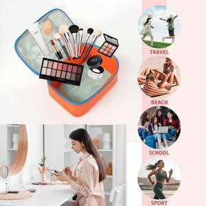 Bolsa de Maquillaje con Logotipo Personalizado, Asa Resistente, Resistente al Agua, con Cierres Metálicos Dobles, Organizador de Artículos de Aseo para Viaje - Product Image 6