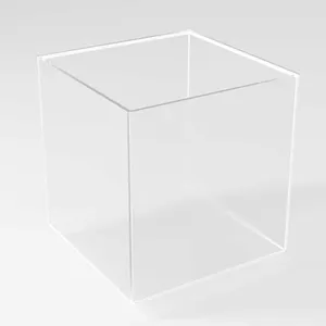 Vuông Nhựa Plexiglass Cube Pha Lê Acrylic 5 Hai Mặt Hiển Thị Hộp