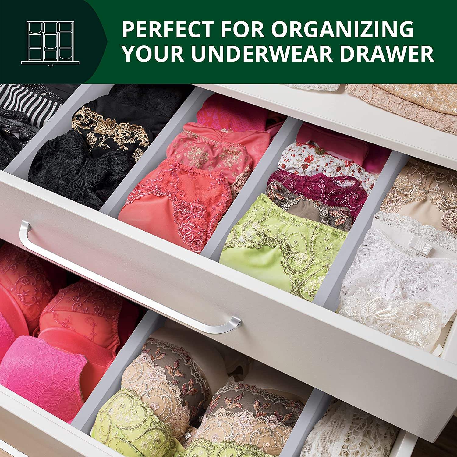 Organizador Cajones Cocina Separadores De Cajones (juego De