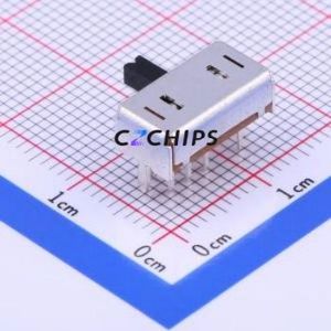 OS203011MA2QP1 Slide Switch Through hole Component (THT) Switch Double Pole Three Throw Rectangle Pin Header PC Pin 10.6mm - Product Image 1