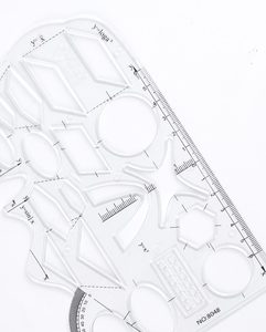 Regla de plástico recta transparente barata al por mayor de 12cm, plantilla matemática profesional para herramienta de medición escolar y de oficina - Product Image 5