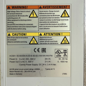 อินดราไดรฟ์ ซีเอส แอมพลิฟายเออร์ รุ่น R911328444 HCS01.1E-W0054-A-03-E-S3-EC-NN-NN-NN-FW สำหรับระบบอัตโนมัติ ของแท้ 100% ใหม่เอี่ยม - Product Image 3