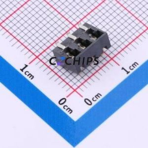 09H843000 Blade/Spring Contact Battery Connector SMD,P=3mm Connector - Product Image 2