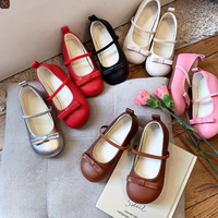 Chaussures en cuir à nœud papillon pour enfants, style fête, pour filles, bébés filles, chaussures de princesse, vente en gros, chaussures pour enfants