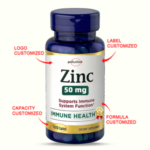 Cápsulas de Gluconato de Zinc de Alta Potencia 50mg, Apoyo para la Salud Inmunológica, 100 Unidades, <span class=keywords><strong>Sin</strong></span> GMO, <span class=keywords><strong>Sin</strong></span> <span class=keywords><strong>Gluten</strong></span>, Suplemento - Product Image 4