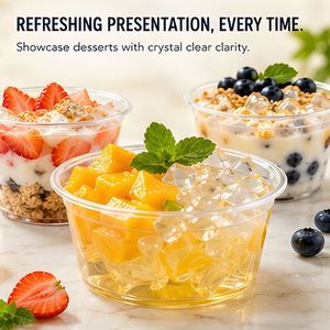 Tazón Desechable de PET para Ensalada de 12 oz, Tazón para Helado, Tazón para Pizza de Frutas y Verduras, Resistente a Bajas Temperaturas y Engrosado - Product Image 3
