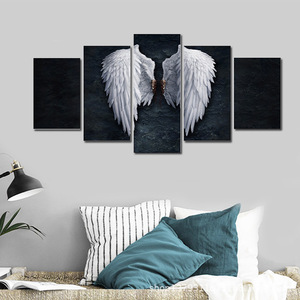 Quadri su Tela Personalizzati PL, <span class=keywords><strong>Arte</strong></span> Murale in 5 Pannelli, Dipinti Digitali su Tela Media, Stampe per Decorazione Soggiorno e Casa - Product Image 3