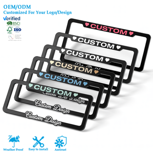 Marcos de Matrícula Personalizados de Alta Calidad con Texto en Relieve, Porta Matrículas Personalizados - Product Image 1