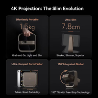 Projecteur laser 4K XGIMI Z9X avec Gimbal, audio Dolby, projecteur portable, triple laser couleur, vidéoprojecteur, home cinéma