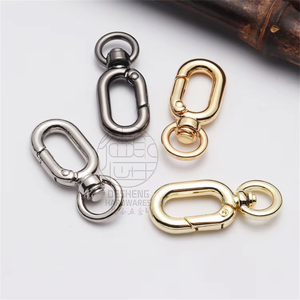 Chai hình chữ O có khóa, khóa móc khóa mùa xuân với khóa thẻ chó, được sử <span class=keywords><strong>d</strong></span>ụng cho phụ kiện Túi hành lý - Product Image 3