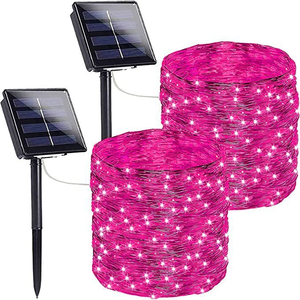 IP68 Solar Copper Wire Fairy <b>String</b> Light Multi‑Color 2‑32m Rechargeable Outdoor <b>Garden</b> Christmas Decor LED <b>String</b> Light - Product Image 4