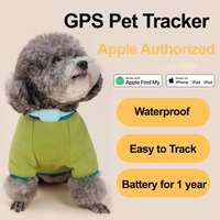 Collier intelligent de localisation GPS pour animaux de compagnie 2024 : traceur AirTag pour chien et chat, dispositif de suivi intelligent