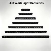 Barre lumineuse de travail LED 240W à lentille 6D, 8 à 53 pouces, phare auxiliaire de conduite, nouveau, IP68, 6000K, pour voitures 4x4, camions, chariots élévateurs tout-terrain
