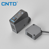 Capteur photoélectrique CNTD CGF70-D carré NPN PNP, tension 10-30VDC, réflexion diffuse, distance de détection 50cm, protection IP65, 200mA