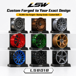 ล้อแม็กซ์ LS8018 LSW สีดำด้าน ลายหลายก้าน ผลิตจากอะลูมิเนียมหล่อขึ้นรูปชิ้นเดียว สำหรับรถยนต์นั่งส่วนบุคคล ใช้สำหรับดัดแปลงและอัปเกรด - Product Image 6