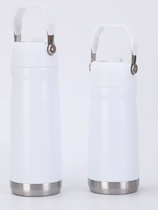 แก้วน้ำสแตนเลสสุญญากาศแบบมีหูหิ้ว ฝาปิดแบบพลิกได้ เก็บอุณหภูมิ - Product Image 3