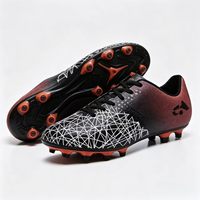 Chaussures de football unisexes pour l'entraînement, dessus en PVC, doublure en mesh, semelle en caoutchouc, crampons de football pour enfants et adultes, utilisation pour les matchs scolaires