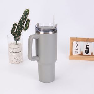 Gobelet de voyage H1.0 pour voiture, 40 oz, à double paroi isolée, avec couvercle, paille et base antidérapante, personnalisable avec logo ODM - Product Image 2