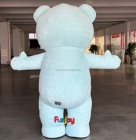 Costume gonflable extérieur ours en peluche fourrure ours et ours brun Costume adulte marche mascotte Costume jeu de rôle habiller fête